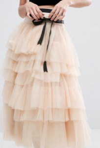 cream tulle front